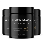 40x Tugevus Orgaanilised Musta Maca Juure Kapslid Ashwagandhaga - 40:1 Potentne ekstraktilisand meestele 3pack