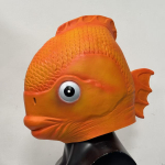 Karp Kuldkala Mask T&auml;ispea Mask Halloweeni Maskeraadipeo Cosplay Kost&uuml;&uuml;mi Rekvisiidid Naljakad Aksessuaarid orange