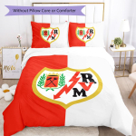 Rayo Vallecano Mustriga Voodipesu, Tekikomplekt Tekikate Padjap&uuml;&uuml;r Kodu S&uuml;nnip&auml;evakingitus (1*tekkikott+2*padjap&uuml;&uuml;r, ilma t&auml;idiseta) 135x200cm mitmev&auml;rviline
