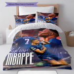 Kylian Mbapp&eacute; Legend Voodipesu Tekikomplekt Tekikate Padjap&uuml;&uuml;r Kodukaunistus S&uuml;nnip&auml;evakingitus (1 * tekikott + 2 * padjap&uuml;&uuml;ri, ilma s&uuml;damikuta) 140x200cm