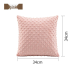 Laste pestav sametist sensoorne vibreeriv padi - t&auml;iuslik j&otilde;ulukingitus 34cm x 34cm roosa