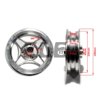 2.50-10 Alumiiniumist Eesmine V&otilde;i Tagumine Velg Veljekeskikuga 2.50X10 tolli Honda DAX CT70 ST50 Monkey Charly jaoks Front gray