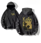 Korn Maailmatuuri Retro Kulunud Puuvillased Hupparid 5XL black