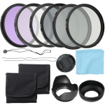 Professionaalse kaamera UV CPL FLD objektiivi filtrite komplekt ja Altura Photo ND neutraalse tihedusega filtrite komplekt 58mm