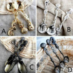 Vintage kohvilusikas J&auml;&auml;lusikas Pulmalusikas Ookeani lusikas Kingituslusikas kuld