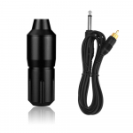 Rotary Tattoo Pen Rotary Tattoo Machine alumiiniumsulamist nikerdatud l&uuml;hike pliiats RCA must