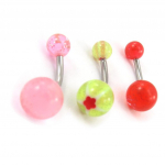 Les Tr&eacute;sors De Lily [J9574] - Set de 3 Body Piercing 'Tecno' mitmev&auml;rviline