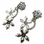 Lily-Crystal [P3697] &ndash; h&otilde;behallid 'Callas' k&auml;sit&ouml;&ouml;lised k&otilde;rvaklambrid &ndash; 8,5x4 cm hall