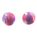 Les Tr&eacute;sors De Lily [Q9877] - Boucles d'oreilles artisanales 'Bonbons' rose mauve - 11 mm Heleroosa