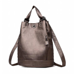 Seljakott mochila feminina Multifunktsionaalne naiste nahast seljakott Naiste &otilde;lakott pronksi