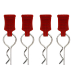 RC Car Body Shell Clips Pin 4PCS &Uuml;hildub Traxxas Hsp Redcat Rc4wd Tamiya Axial scx10 D90 punane