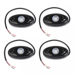 4 tk Rock Lights 4-podi JEEP Offroad Truck UTV ATV paadi p&otilde;hjavalgusti (roheline) sinine