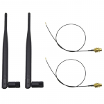 1PC uusim antenn 1X 12cm U.Fl Ipex kaabel N8S5 Mitmek&uuml;lgsus 6Dbi 2,4Ghz 5Ghz kahesageduslik Wifi Rp-Sma
