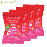 Jula's Herb Watermelon Aura Soap 60 gx 4 tk - Tai 6o ml x 4 pcs punane