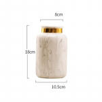 Kuldne marmorist keraamiline vaas P&otilde;hjamaade elutuba Kuivatatud lillevaas Kodukaunistus Kontori t&ouml;&ouml;laua kaunistused A