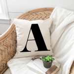 Must kirjaga padjap&uuml;&uuml;r inglise t&auml;hestikuga pol&uuml;estrist padjap&uuml;&uuml;r diivanile kodukaunistuseks ruumikaunistus lillede padjap&uuml;&uuml;r 450mm*450mm