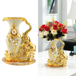 Euroopa stiilis keraamiline lillevaas Lillevaasid t&ouml;&ouml;laua sisekujundus vasak elevant Right Elephant