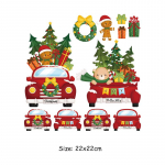 J&otilde;uluautode komplekt, triigitav plaaster 2021, isetehtud kuuma pisaraga termo&uuml;lekandemantel Teksad Uue disainiga termoplaastrid kingitus