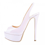 Naiste sandaalid Seksikad 14 cm &uuml;lik&otilde;rged kontsad avatud varbaga platvormiga sandaalid Gladiaatori peokleit Punased pulmakingad 39