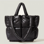 Yogodlns Winter New Down Tote Kott Suure mahutavusega &otilde;lakott Mood pehmest riidest k&auml;ekott Naiste ostukott Ruumi puuvillased kotid 36*12.5*28cm