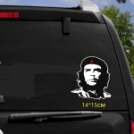 Tri Mishki HZX844# 20*13cm vaimne juht Che Guevara autokleebis Vin&uuml;&uuml;lkleebised Mootorrattatarvikud Kleebised