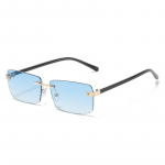 SO&EI Retro V&auml;ikesed ristk&uuml;likukujulised p&auml;ikeseprillid Naiste Vintage Clear Ocean Gradient L&auml;&auml;tsega prillid Meeste &auml;&auml;risteta varjud UV400 Sinised p&auml;ikeseprillid