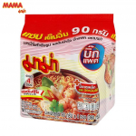 Mama kiirnuudlite krevettide Tom Yum maitse (Suur pakk) 90 gx 4 tk / 8 tk / 16 tk - Tai Toit 90 g x 4 pcs