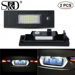 2tk Canbus LED 24SMD numbrim&auml;rgi tuli BMW 1-seeria E81 E87 E87N F20 F21 auto valgusallika jaoks, auto tuled veavad