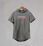 Muscleguys New Plain Fitness kapuutsiga t-s&auml;rk meeste t&auml;navar&otilde;ivad Solid bodybuilding l&uuml;hikeste varrukatega t-s&auml;rk Slim fit t-s&auml;rk j&otilde;usaali t-s&auml;rk homme M valge