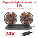 12V 24V auto elektriline ventilaator Kahe kiirusega reguleeritav jahuti automaatne &otilde;hkjahutus 360 kraadi reguleeritav auto kliimaseade tuulev&otilde;imendusega ventilaatorid 24V must