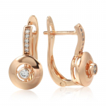 Kinel Vintage Rose Gold v&auml;rvi l&auml;ikivad k&otilde;rvar&otilde;ngad naistele Trendikad tsirkoonist ehted roosa kuldne v&auml;rv