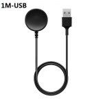 1 m USB laadimisdoki hoidja laadija Samsung Galaxy Watch 6 / Watch 3 / Watch 4 / 4 Classic / Aktiivne / Aktiivne 2 / Watch 5 Pro / Watch 5 6 Classic jaoks 1M must