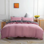 Voodipesukomplekt &Uuml;hev&auml;rviline kahekordne tekikate Padjap&uuml;&uuml;r Kolmeosaline puuvillane &uuml;heinimesevoodi tekikate/tekikottide komplekt 200x230cm(3pcs) hall