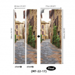 PVC t&auml;isukse kleebised Seinakaunistus Magamistoa Lastetuba Multifilm 3D Tapeet Abstraktne Line Riidekapp Kodu renoveerimine Kunst Seinamaalingud 77x200cm