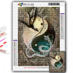 5D teemantmaaling Hiina draakon DIY Teemanttikandid Rhinestone kodukaunistus Full Round 20X30CM