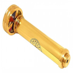 K&auml;sitsi valmistatud poleeritud messingist kahekordse p&ouml;&ouml;rleva rattaga vitraažkaleidoskoop Nautical Kids kingitus