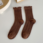 Kevadised ja s&uuml;gisesed armsad naiste pitssokid Medium Tube Sokid Solid sukad one size must