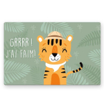 Les Tr&eacute;sors De Lily [A1909] &ndash; Alusalus  Tiger  Ma olen n&auml;ljane - 43x28 ​​cm kollane