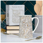 Les Tr&eacute;sors De Lily [R6894] &ndash; portselankann 'William Morris Collection' hall (Bakalaureuse nupp) - 14x13x9 cm hall