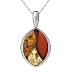 Les Tr&eacute;sors De Lily [R5659] &ndash; k&auml;sit&ouml;&ouml;na valmistatud h&otilde;bedast ripats  Inspiration  Amber 3 h&otilde;bedat tooni (roodiumiga kaetud) - 28x22mm pruun