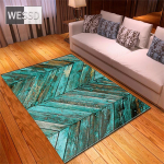 Tumedav&auml;rviline puidust teraga tr&uuml;kitud 3D-vaip elutoa jaoks, &uuml;lipehme kristallsametine vaip, p&otilde;randamatt, magamistoa sisekujundus 150x240cm 1pcs