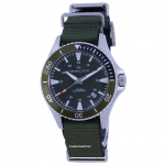 Hamilton Khaki Navy Scuba Green Sihverplaadiga automaatne H82375961 100M meeste k&auml;ekell