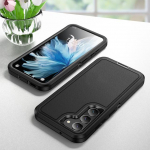 Samsung S23 Ultra p&otilde;rutuskindel k&otilde;va Funda Protector &uuml;mbris Samsung Galaxy S23 Ultra S 23 Plus kahekihilise soomuskoti jaoks for Galaxy S23 Ultra must
