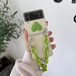 Moodne 3D armastuss&uuml;dame k&auml;ev&otilde;ru kett&uuml;mbris Samsung Galaxy Z Flip 3 5g k&otilde;va arvuti k&auml;erihma kett Fundas Z Flip 4 Zflip jaoks For Z Flip 3