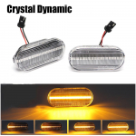 2tk D&uuml;naamilised LED-suunatuled K&uuml;lgmised suunatuled Lamp VW Volkswagen Bora Golfile 3/4 Passat 3B Polo 6N Sharan Vento T5 SEAT Ibiza