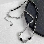 Foxanry geomeetriline kaelakee naistele paaridele Trendikas isiksus Hip Hop s&uuml;nnip&auml;evapeo ehted kingitused hulgim&uuml;&uuml;k 50cm h&otilde;be