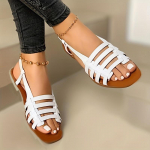 Naiste stiilsed rihmaga lamedad lahtise varbaga sandaalid &ndash; libisemiskindlad rannajalatsid igap&auml;evaseks k&otilde;ndimiseks 36 kuldne