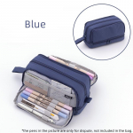 Angoo 4 vaheseintega pliiatsikotti pliiatsi&uuml;mbris, kahepoolselt avatud lihtsa k&auml;epidemega hoiukott kirjatarvete jaoks