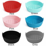 &Otilde;hkfrit&uuml;&uuml;r Silikoonpadi Mikrolaineahju k&uuml;psetusplaat Pizza grillpann Silikoonmatt Korduvkasutatav &otilde;hufrit&uuml;&uuml;ri vooderduspott Airfryeri tarvikud None hall