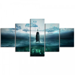 Raamimata 5 t&uuml;kki BioShock The Collection videom&auml;ngu seinakunsti l&otilde;uendpostrid pildid maalid kodu sisekujundus laste tuppa 30x40cm*2 30x60cm*2 30x80cm*1